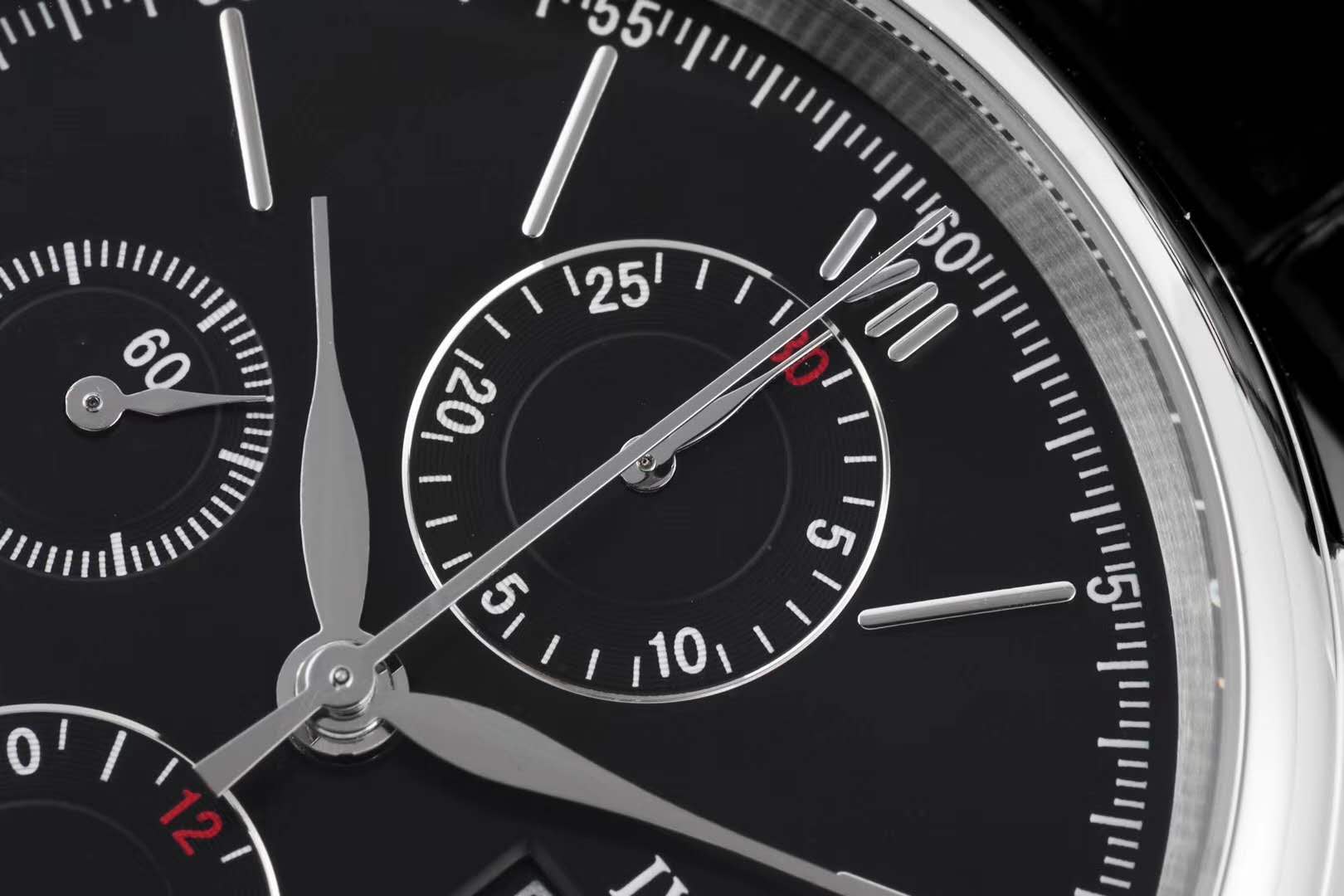 Portofino Chronograph IW391029 Edition “150 Years” Black Dial in Steel