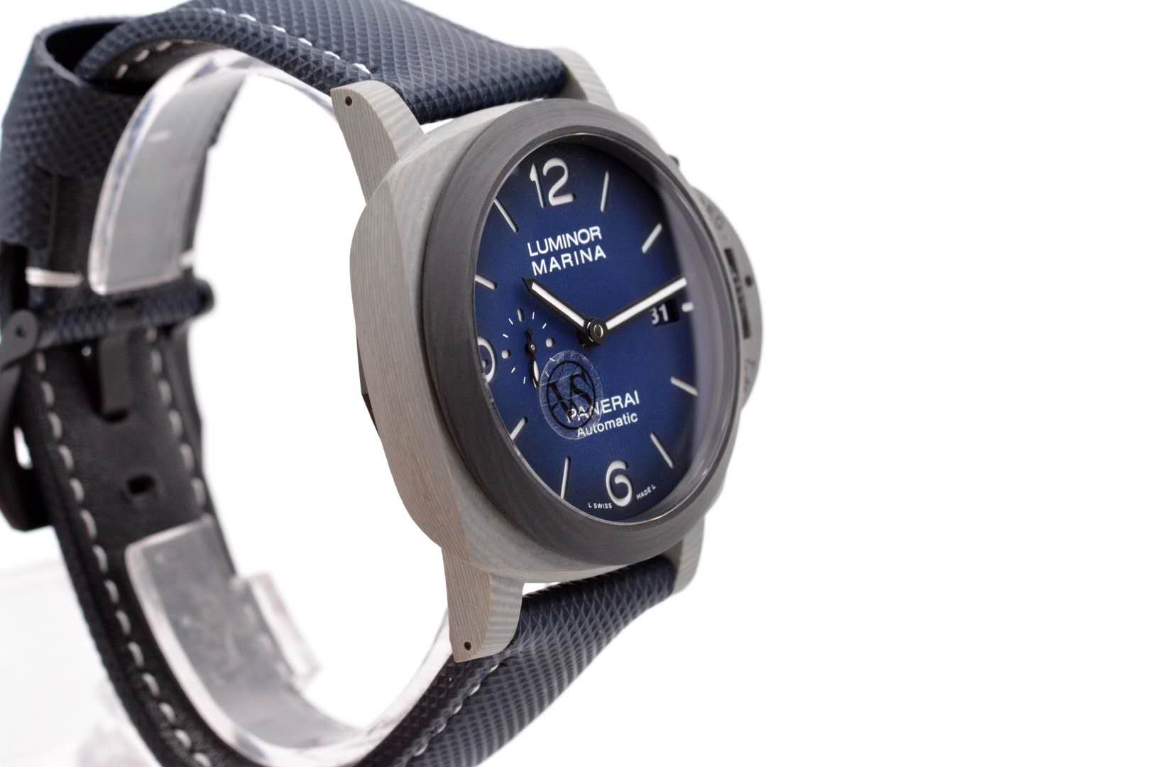 PAM1663 Lumminor Marina Fibratech™ Vulcano Blu 44mm