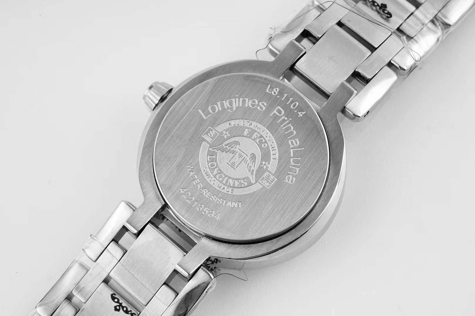 Primaluna MOP White Dial with D1am0nd Markers and D1am0nd Bezel