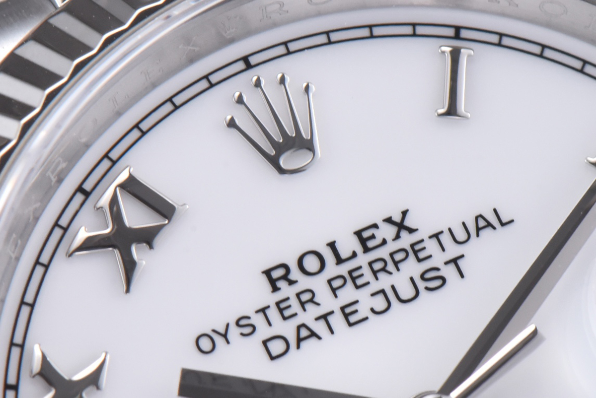 Datejust 36 126234 White Dial with Roman Marker in Steel in Jubilee Bracelet