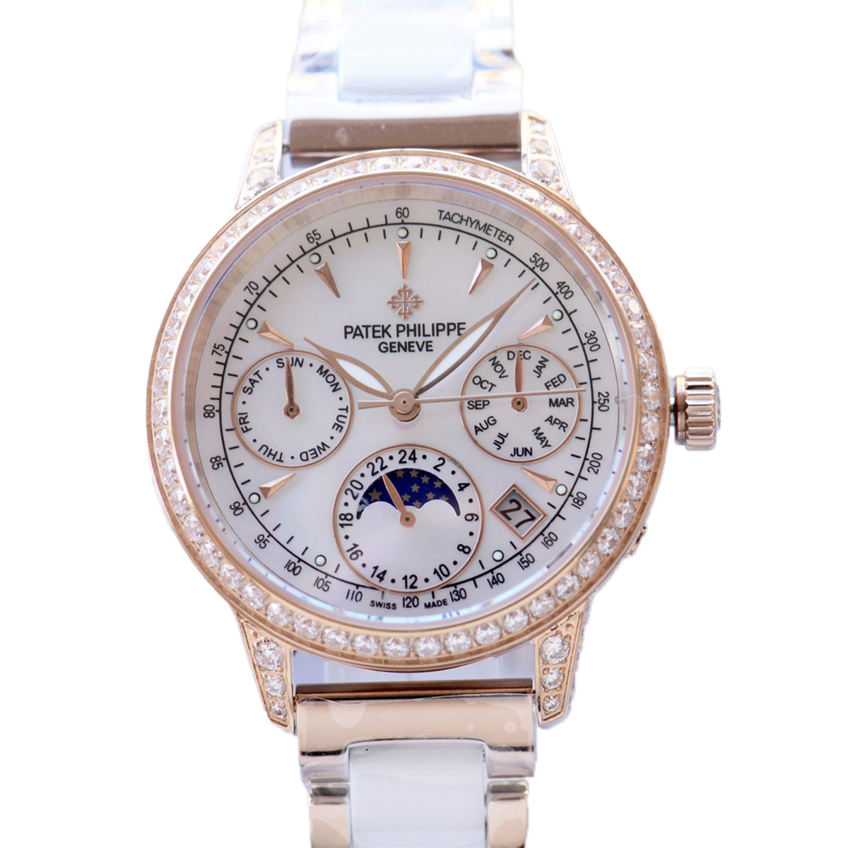 Grand Complications Ladies First Perpetual Calendar with D1am0nd Bezel in Rose Gold